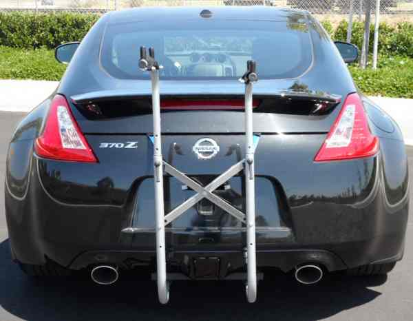 OEM quality Bike Racks & eBike Racks for Nissan 370 Z, Infiniti G37. 3 minute on/off. Stores inTrunk. Inconspicuous